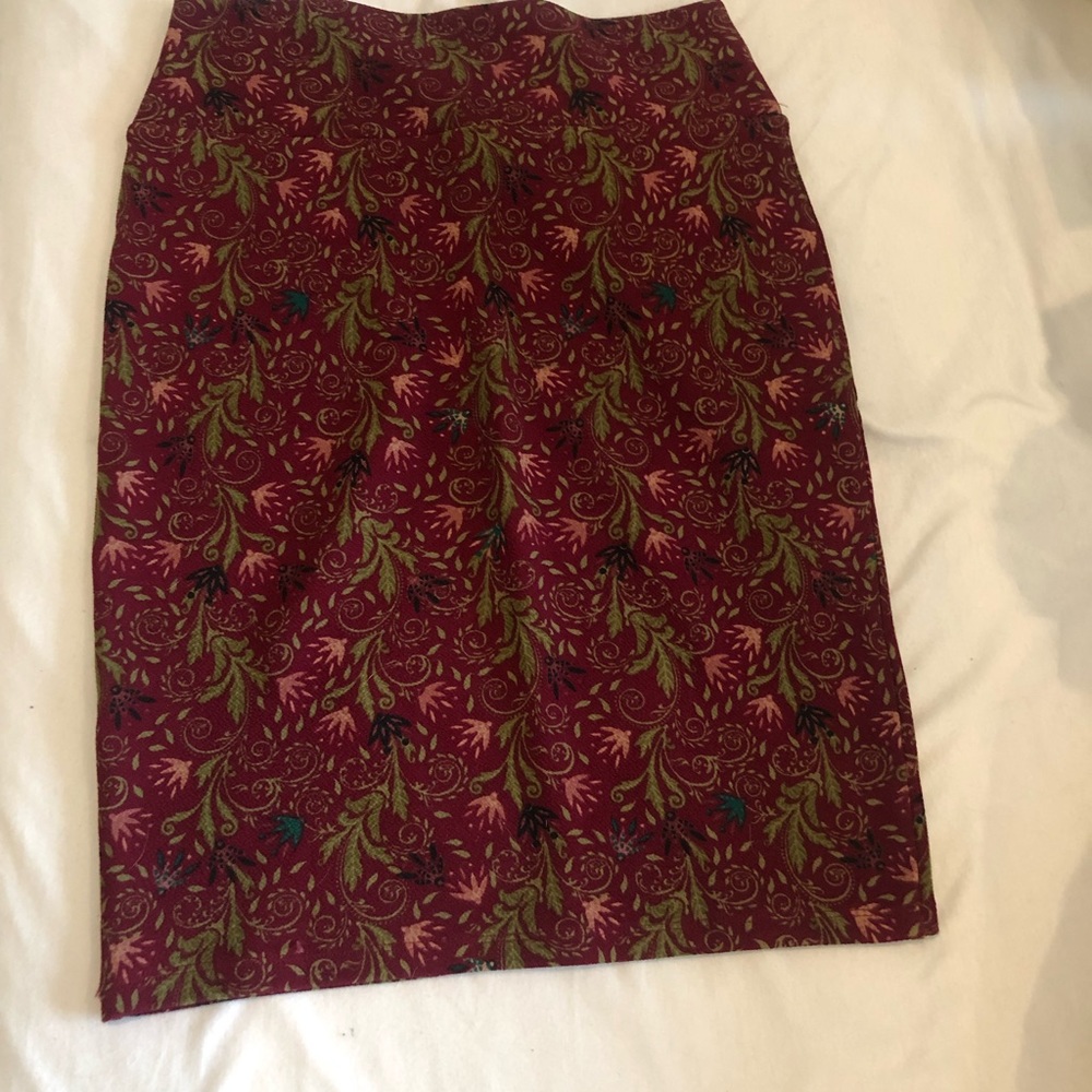 Lularoe Maroon Pencil Skirt